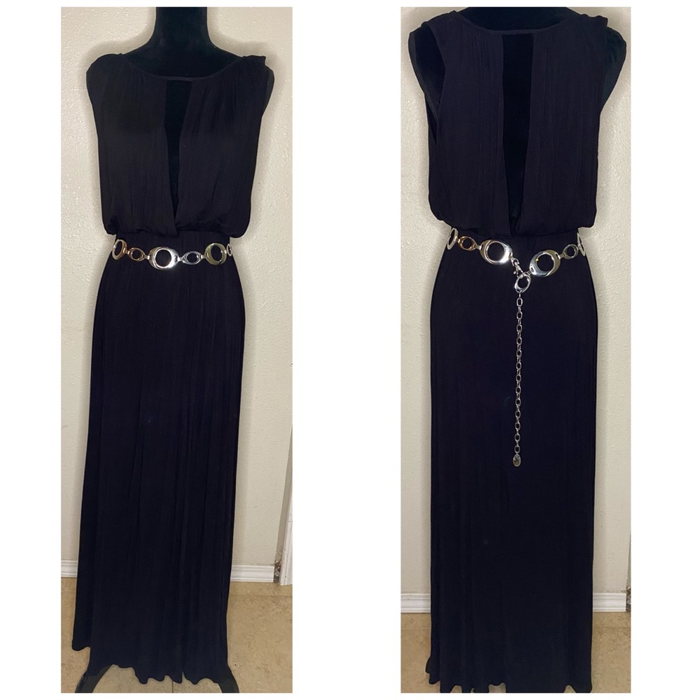 Black maxi dress